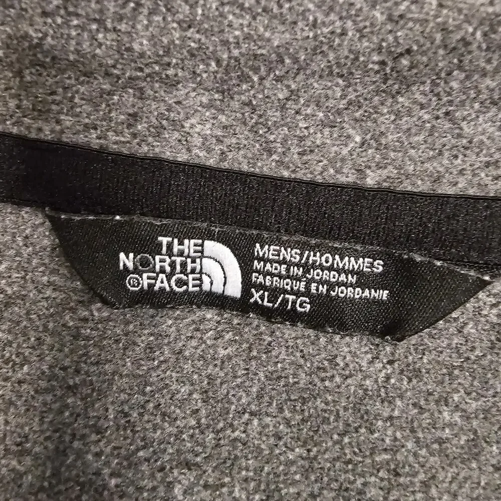 The North Face 1/4 Zip Pullover XL Gray Jersey Knit Mock Neck Base Layer Outdoor
